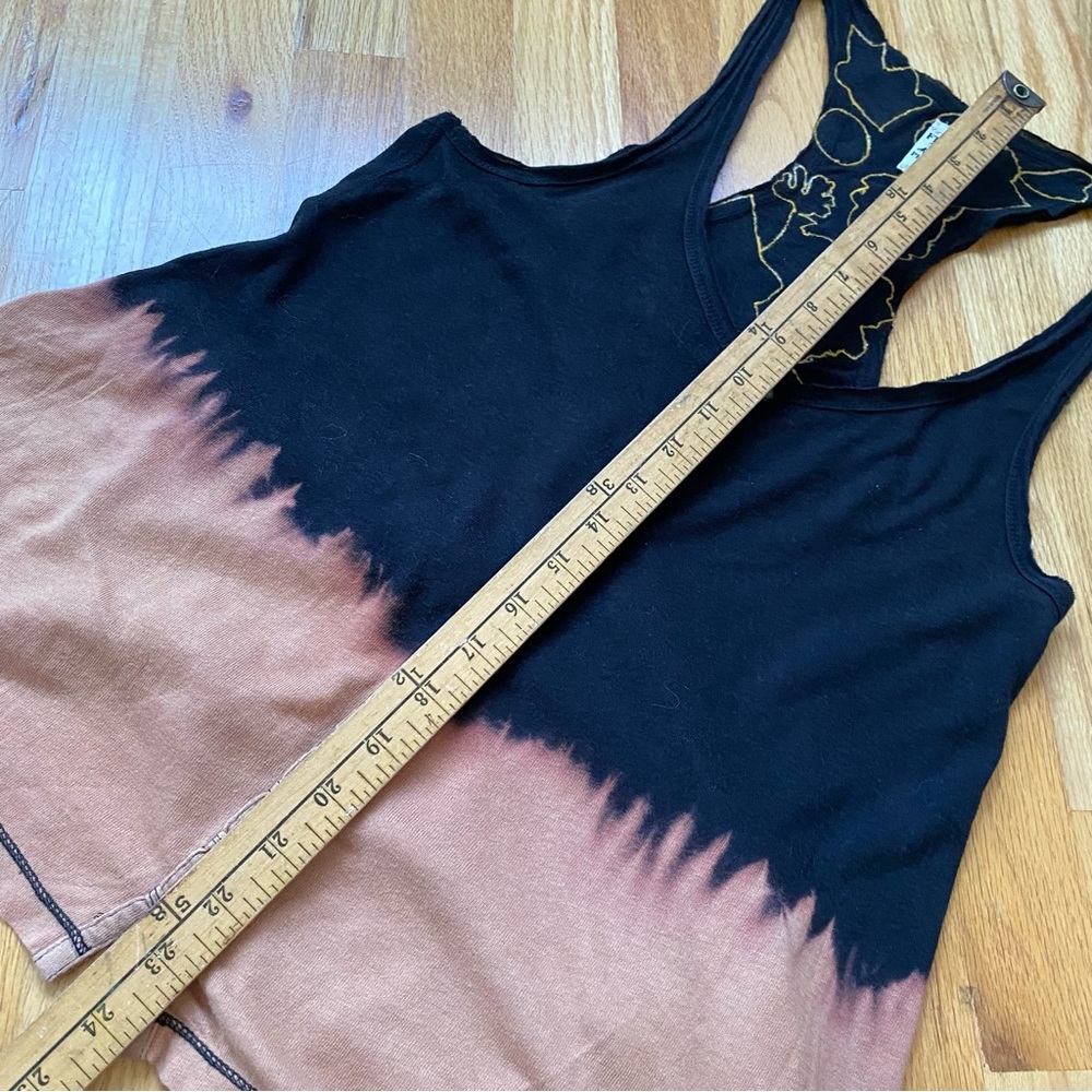 Free People Racerback Ruffle Bleached Tank Top - Picture 9 of 9